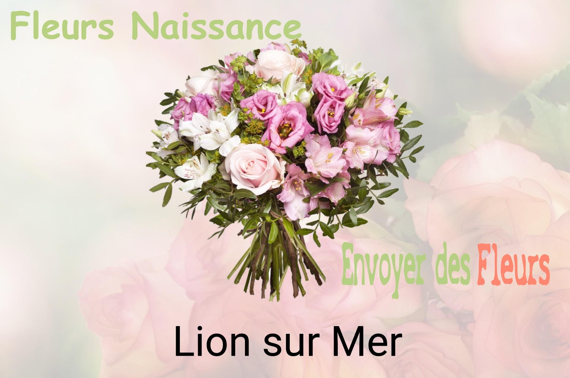 Bouquet de fleurs de naissance livré à Lion-sur-Mer